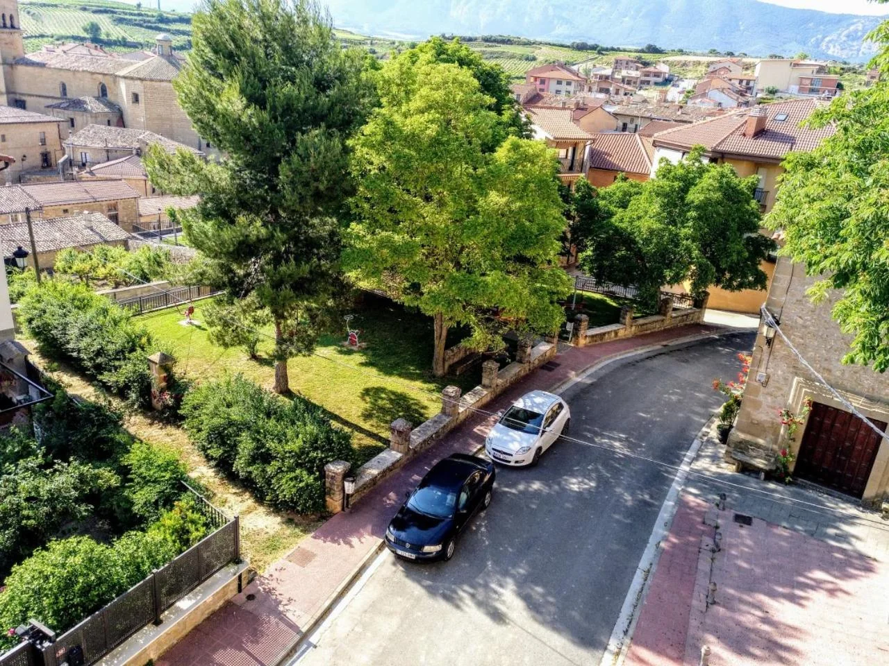 La vista desde la terraza sobre el pueblo